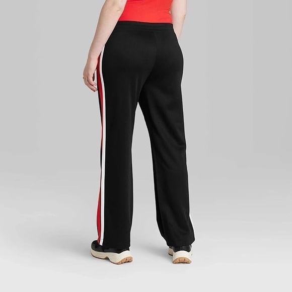 Wild Fable - Women's High-Rise Track Pants - black - new - Picture 3 of 12